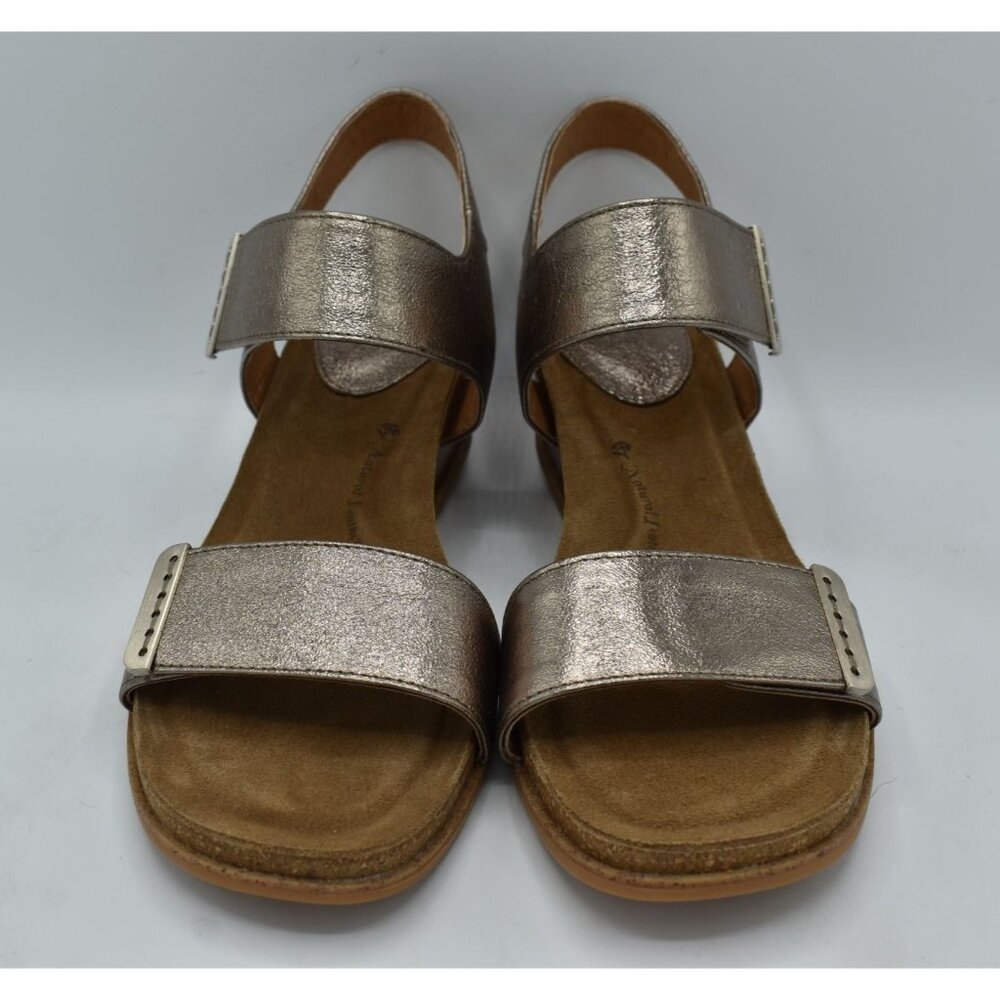 Sofft Womens Size 11 Verdi II Bronze Leather Wedge Sandals Shoes - Picture 2 of 14